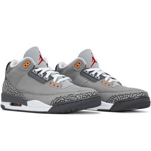 Nike Air Jordan 3 - Gray and Orange Accents